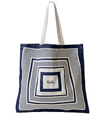 Lala Berlin Shoppingväska - Maja - Heritage Stripe Marinblå