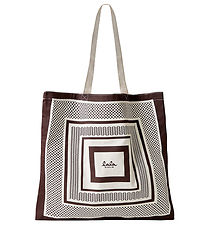 Lala Berlin Shoppingväska - Maja - Heritage Stripe Brown