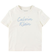Calvin Klein T-Shirt - Colour Logo - Tofu White