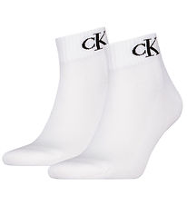 Calvin Klein Socks - 2-Pack - White M/Logo