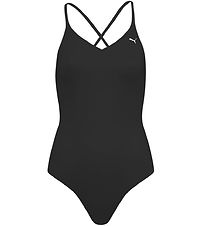 Puma Swimsuit - Crossback V-Neck Padded - Black