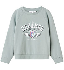 Name It Peysa - Dreamer - NmfVenus - Grár Mist M. Prentað