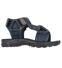 Pom Pom Sandalen - Trekking Klettband - Navy