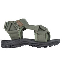 Pom Pom Sandalen - Trekking Klettband - Hunter Green