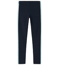 Name It Leggings - NkfVivian - Dark Sapphire/Gray Mist