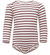 Minimalisma Bodysuit L/æ - Bono - Silk/Cotton - Hibiscus Stripes