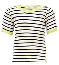 Minimalisma Blouse - Rib - Silk/Cotton - Legs - Sailor/Lime