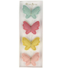 Meri Meri Hair Clips - 4-Pack - Felt - Butterflies - 5 cm - Clip