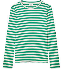 Mads Nørgaard Bluse - Rib - Classic+ Stripe Talika - Vanilla Ice