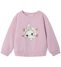 Name It Peysa - NmfVenus - Winsome Orchid/Bunny M. Prentað