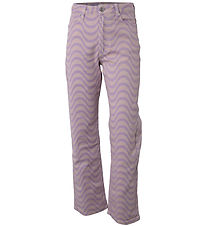 Hound Trousers - Wave Printed Denim - Lavender