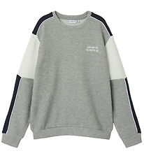 Name It Blússa - NmmRicce - Grey Melange