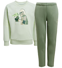 adidas Performance Tracksuit - LK Sw Mndo Jog - Lingrn/Cybemt