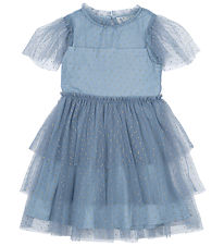 The New Dress - TnNarice - Ashley Blue/Gold w. Gold Dots