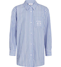 Grunt Shirt - GrFully - Blue w. Stripes