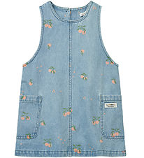 Liewood Klänning - Angelica - Denim - Ljusblå m. Persikor
