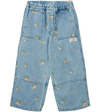 Liewood Jeans - Cesar - Ljusblå m. Persikor