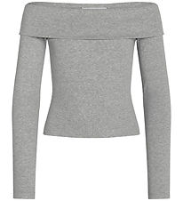 Grunt Blouse - Cropped - GrTavi - Grey Melange