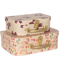 Konges Sløjd Cardboard Suitcase - 2-Pack - Rainbow Bow