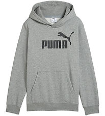 Puma Hoodie - Grey Melange w. Black