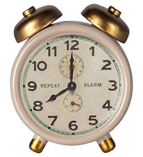 Maileg Miniature Alarm Clock - Mouse - Powder