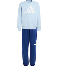 adidas Performance Sweat Set - J BL FL JOG 240 - GLOBLU/White