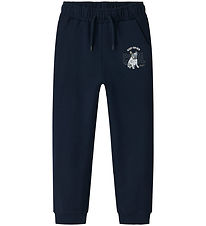 Name It Sweatpants - NkmBedog - Marinblå Blazer m. Tryck