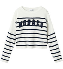 Name It Blouse - Knitted - NkfDinilla - Navy Blazer w. Stripes