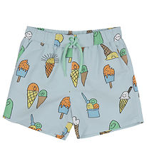 Stella McCartney Kids Badshorts - Ljusblå m. Glass