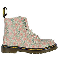 Dr. Martens Stiefel - 1460 Pascal - Cloud Cream m. Blumen