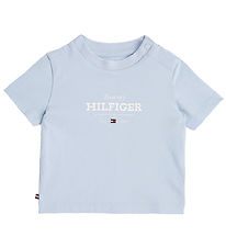 Tommy Hilfiger T-shirt - Monotype 1985 Logo - Breezy Blue