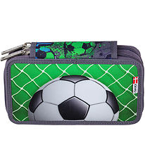Jeva Pencil Case w. Contents - Twozip - Football
