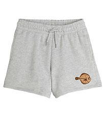 Mini Rodini Sweatshorts - flundra - Gråmelerad