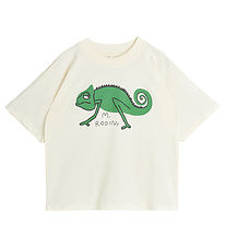 Mini Rodini T-Shirt - Eidechse - Offwhite