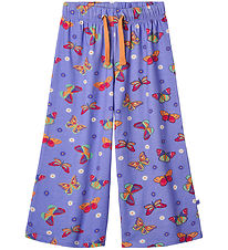 Småfolk Byxor - Purple Delight m. Fjärilar