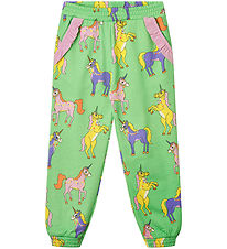 Småfolk Sweatpants - Minty Green Te m. Enhörningar
