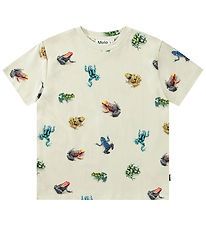 Molo T-shirt - Roxo - Vibrant Frogs w. Print