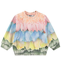 Molo Sweatshirt - Disc - Petal Rainbow m. Blumenprint