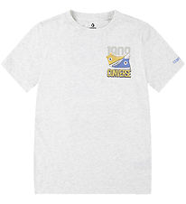 Converse T-Shirt - Birch Heather m. Sneakers
