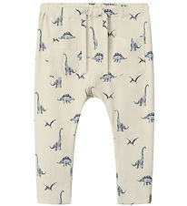 Lil' Atelier Trousers - NbmGeo - Turtledove/Dino