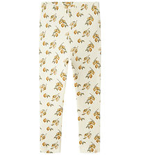 Lil' Atelier Leggings - Rib - NmfGavo - Turteltaube/Lemon