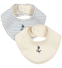 Konges Sløjd Teething Bib - 2-Pack - Stripe Provence Mix