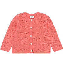 Hust and Claire Cardigan - Stickad - Mål - Wild Coral