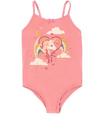 Konges Sløjd Badeanzug - Riley - Flamingo Feder m. Print