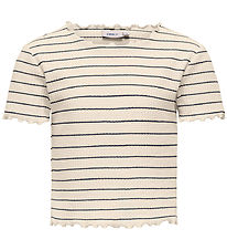 Kids Only T-shirt - Beskuren - KogAnits - Antique White/Night Sk