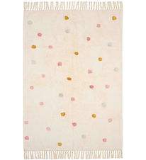 Little Dutch Matta - 120x170 cm - Beige m. Rosa Prickar