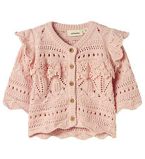 Lil' Atelier Blouse - NbfDamia - Knitted - Peach Whip w. Pointel