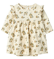 Lil' Atelier Bodysuit w. Skirt L/æ - NbfGavo - Rib - Turtledove/