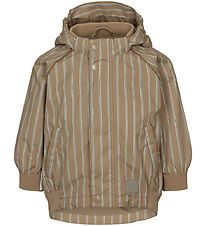 MarMar Lightweight Jacket - Oil - Sea Forest Stripe