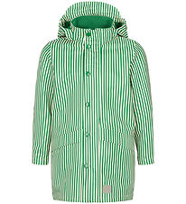 MarMar Rain Jacket - PU - October - Green Stripes